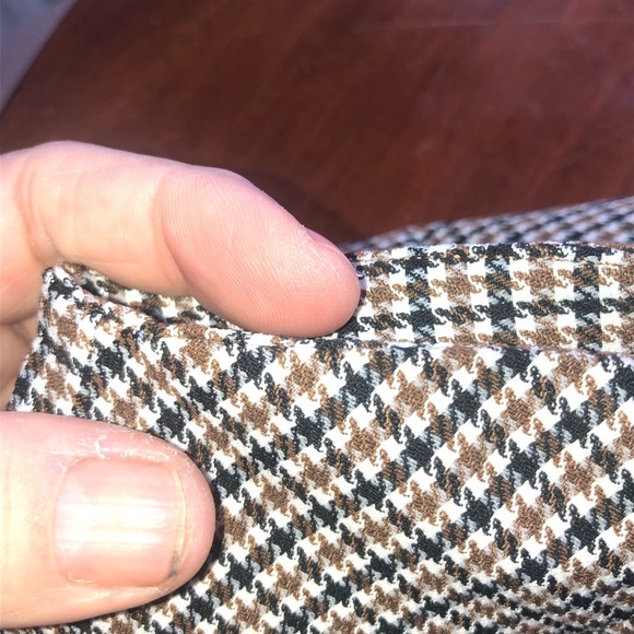 RW&CO  Pencil Skirt Knee-Length brown and white- med 32” around- 22” long- used - Picture 4 of 8